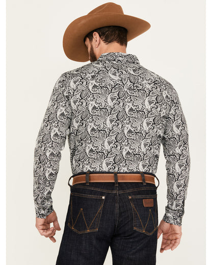 Cody James Men's Mamba Paisley Print Long Sleeve Western Snap Shirt -