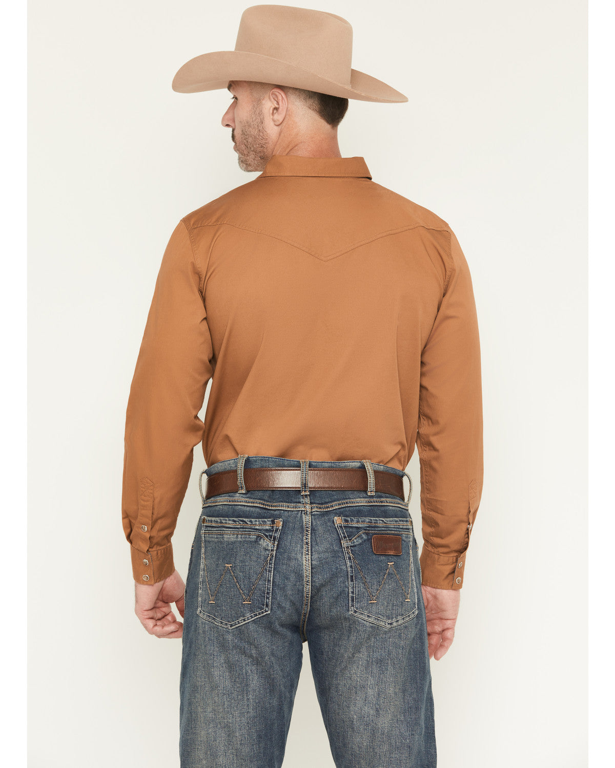 Cody James Men's Treadstone Solid Long Sleeve Snap Western Shirt - Tal