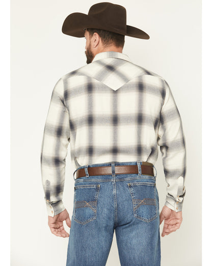 Cody James Men's Ruddiman Plaid Print Long Sleeve Snap Western Shirt -