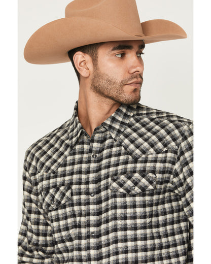 Cody James Men's Ozark Highlands Plaid Print Long Sleeve Snap Flannel