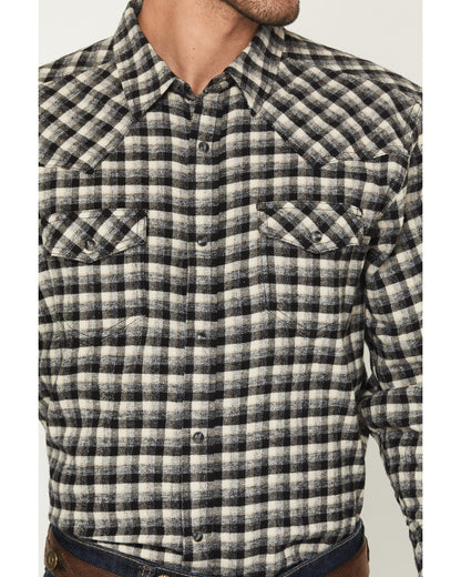 Cody James Men's Ozark Highlands Plaid Print Long Sleeve Snap Flannel