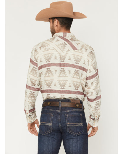 Cody James Men's Sierra Nevada Southwestern Print Long Sleeve Snap Wes