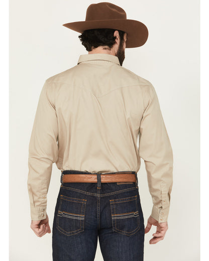 Cody James Men's Threadstone Solid Long Sleeve Snap Western Shirt - Ta