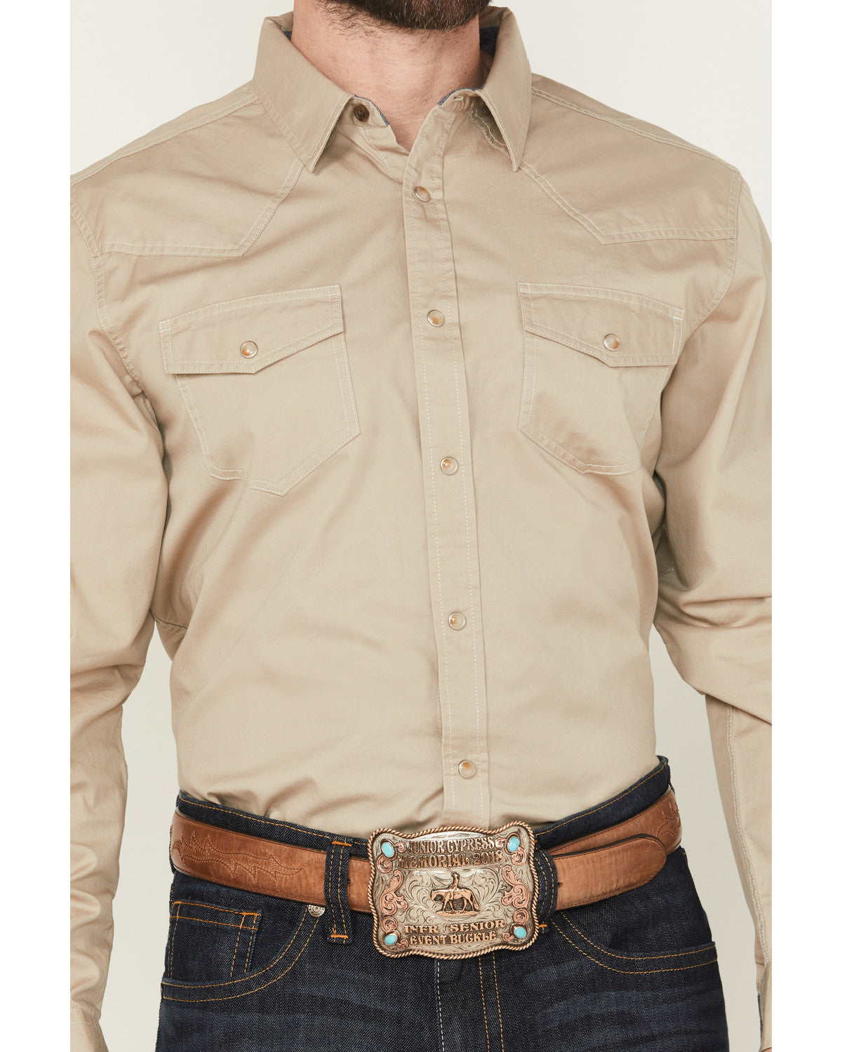 Cody James Men's Threadstone Solid Long Sleeve Snap Western Shirt