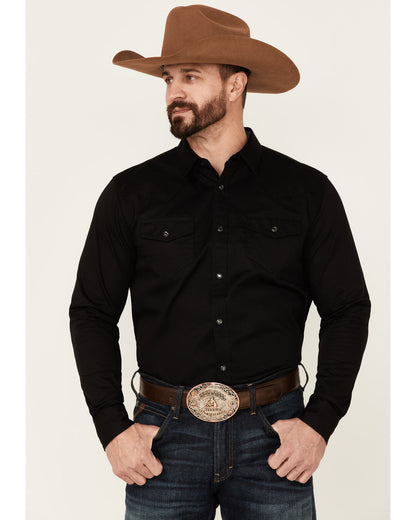 Cody James Men's Solid Treadstone Long Sleeve Snap Western Shirt - Big