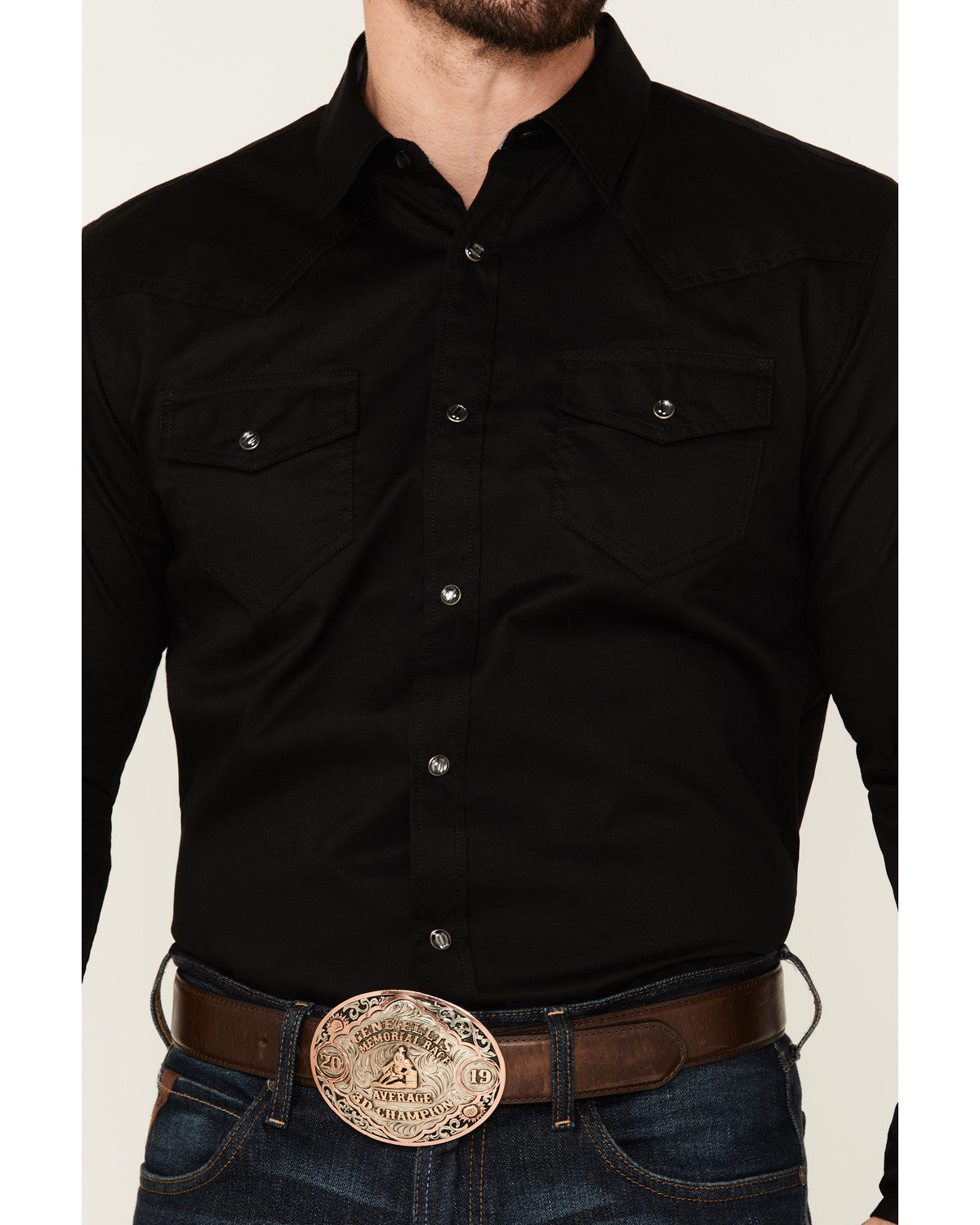 Cody James Men's Solid Treadstone Long Sleeve Snap Western Shirt - Big