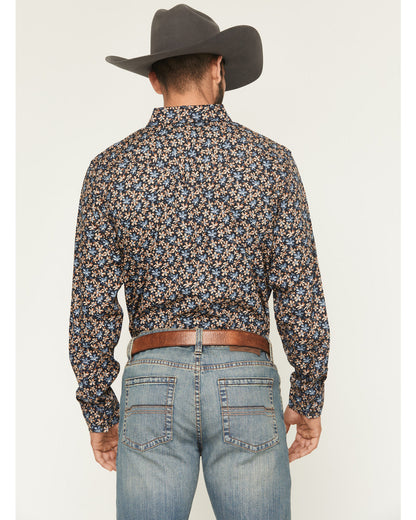 Cody James Men's Howdy Haven Floral Print Long Sleeve Snap Western Shi