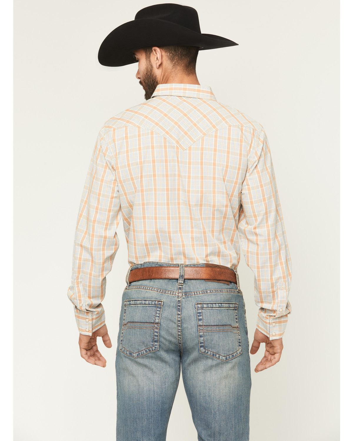 Cody James Men's Tanhue Plaid Print Long Sleeve Snap Western Shirt - T