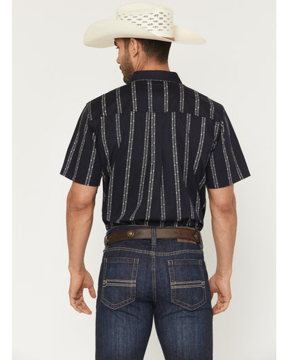 Cody James Men's Colorado Ridge Striped Short Sleeve Button-Down Stret