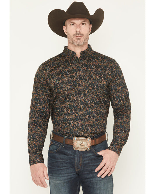 Cody James Men's Cumberland Paisley Print Long Sleeve Button-Down Stre