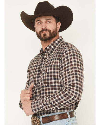 Cody James Men's Rodeo Ridge Plaid Print Long Sleeve Button-Down Stret