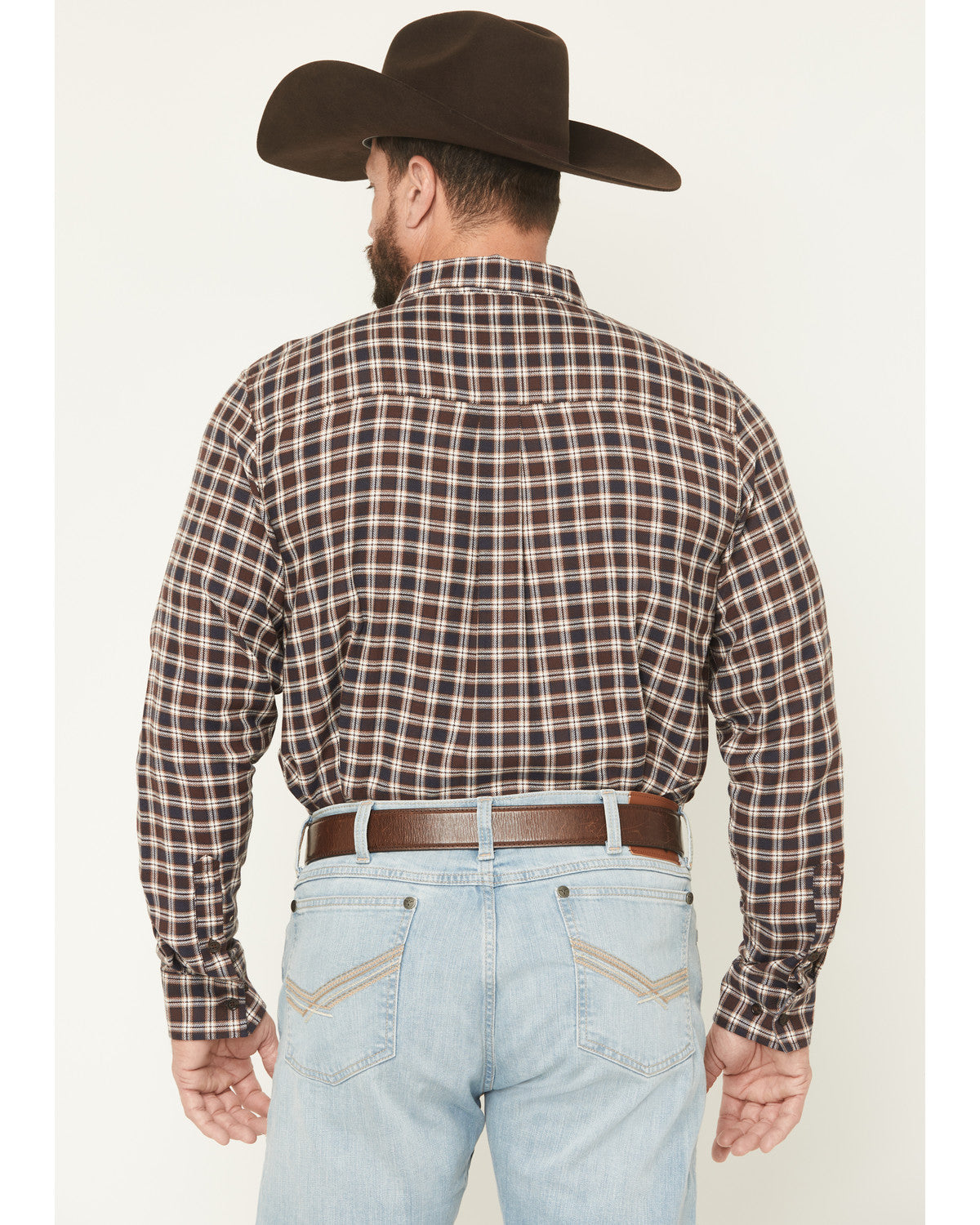 Cody James Men's Rodeo Ridge Plaid Print Long Sleeve Button-Down Stret