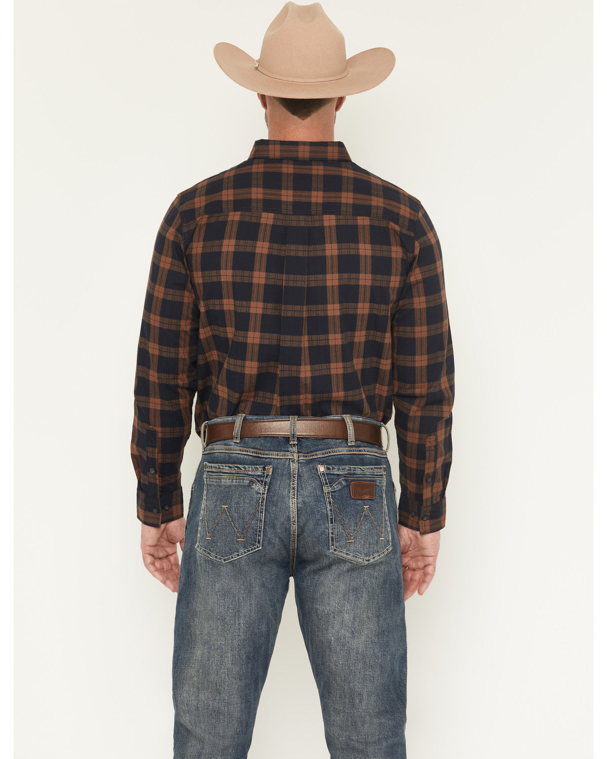 Cody James Men's Rodeo Frontier Plaid Print Long Sleeve Button-Down St