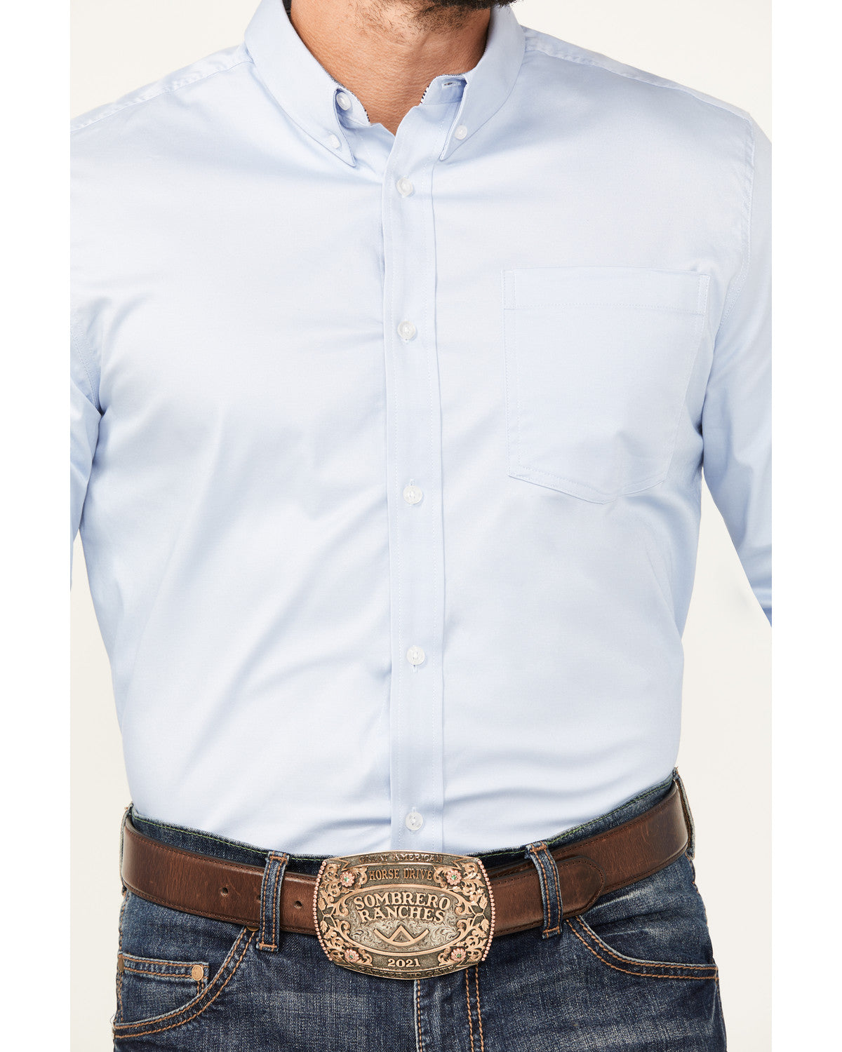 Cody James Men's Performance Twill Solid Long Sleeve Button-Down Weste