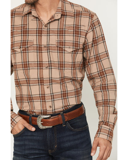 Cody James Black 1978® Men's Brenden Plaid Print Long Sleeve Button-Do