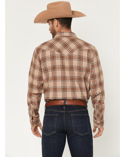 Cody James Black 1978® Men's Brenden Plaid Print Long Sleeve Button-Do
