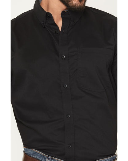 Cody James Men's Basic Twill Short Sleeve Button-Down Stretch Western