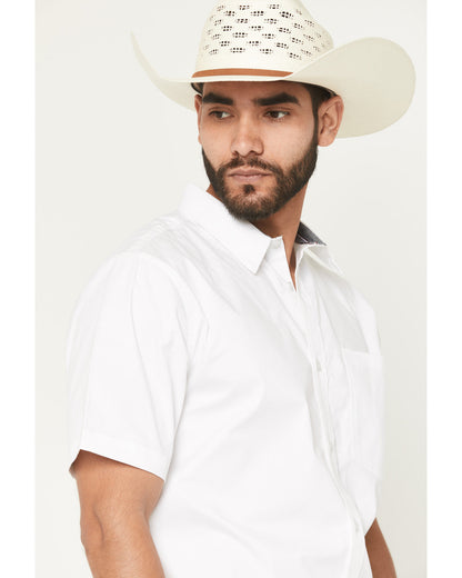 Cody James Men's Basic Twill Short Sleeve Button-Down Stretch Western
