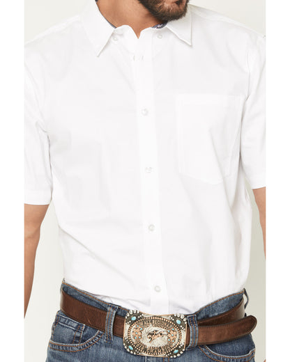 Cody James Men's Basic Twill Short Sleeve Button-Down Stretch Western
