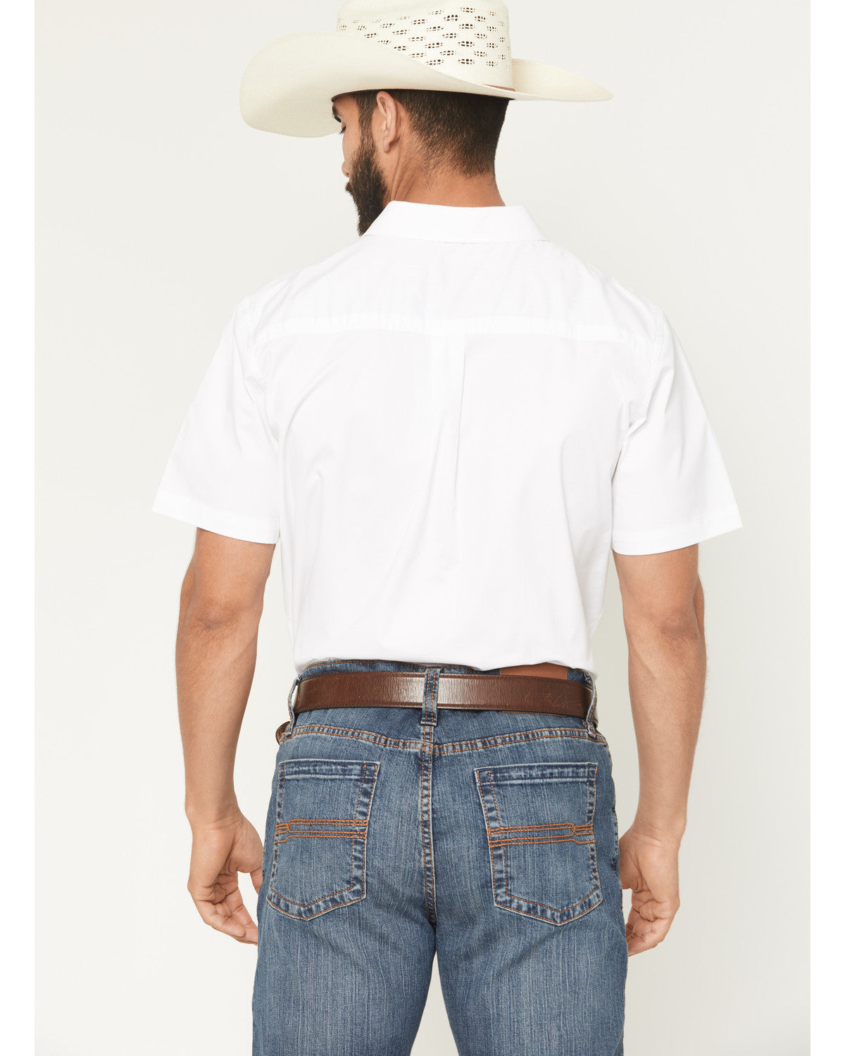 Cody James Men's Basic Twill Short Sleeve Button-Down Stretch Western