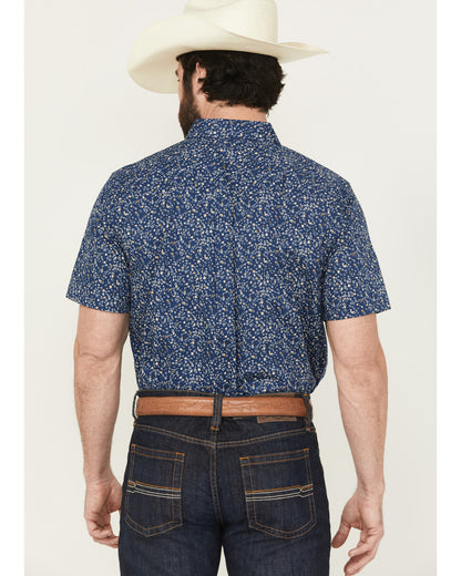 Cody James Men's Vanguard Floral Print Short Sleeve Button-Down Stretc