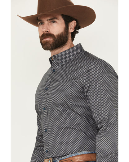 Cody James Men's San Juan Geo Print Long Sleeve Button-Down Stretch We