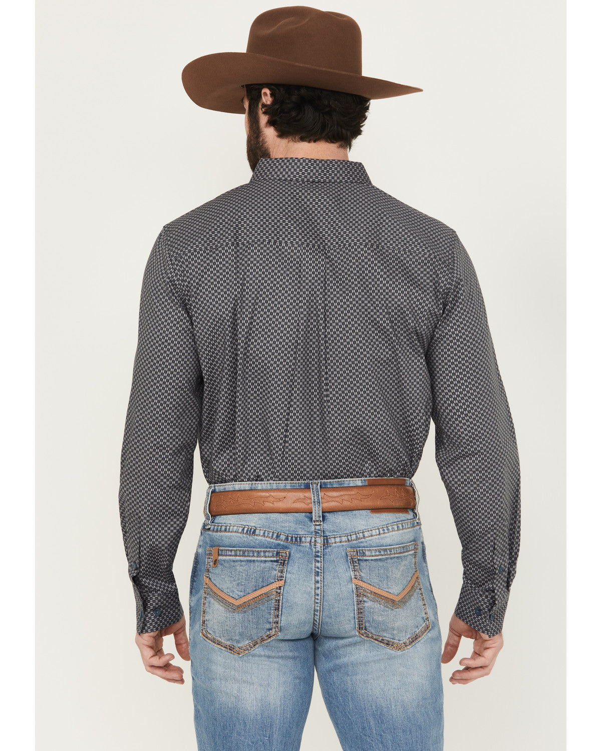 Cody James Men's San Juan Geo Print Long Sleeve Button-Down Stretch We