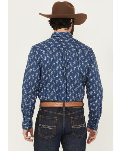 Cody James Men's Gila Grove Floral Striped Long Sleeve Button-Down Str