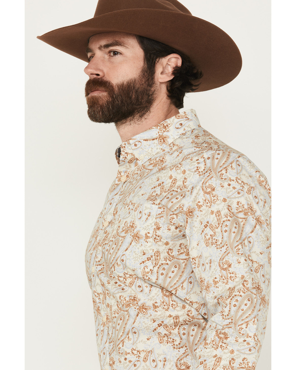 Cody James Men's Porter Floral Print Long Sleeve Button-Down Stretch W