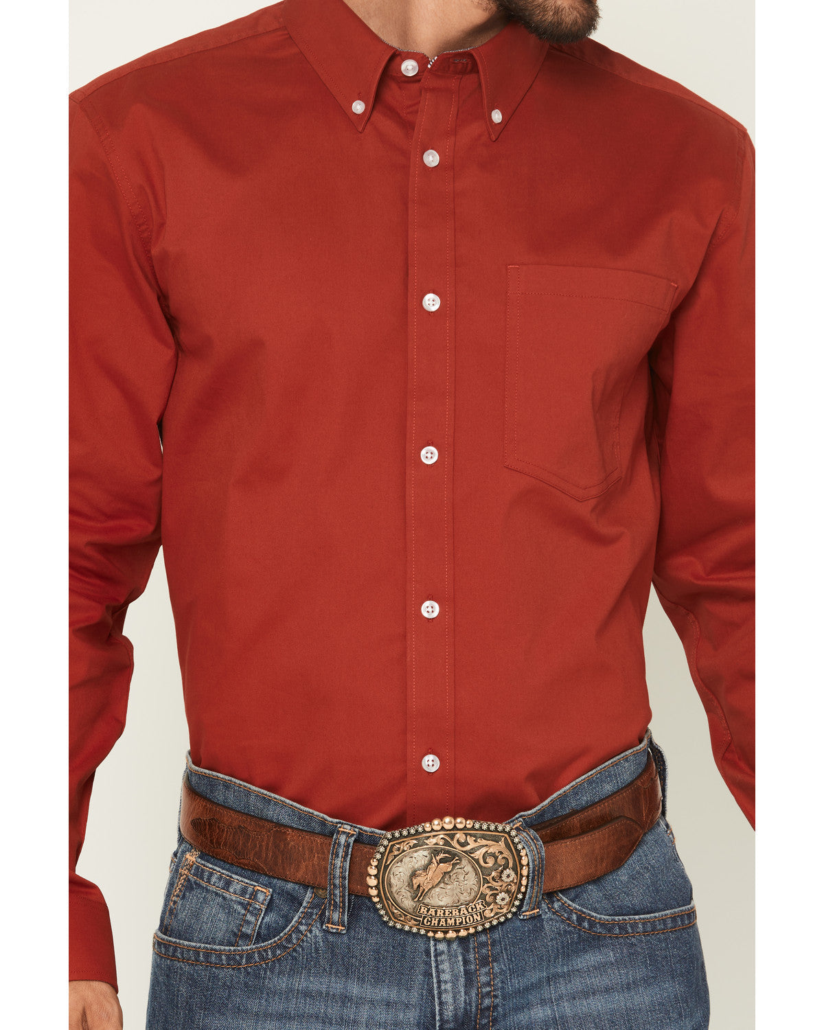 Cody James Men's Basic Twill Long Sleeve Button-Down Performance Weste