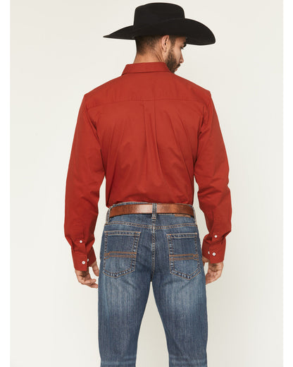 Cody James Men's Basic Twill Long Sleeve Button-Down Performance Weste