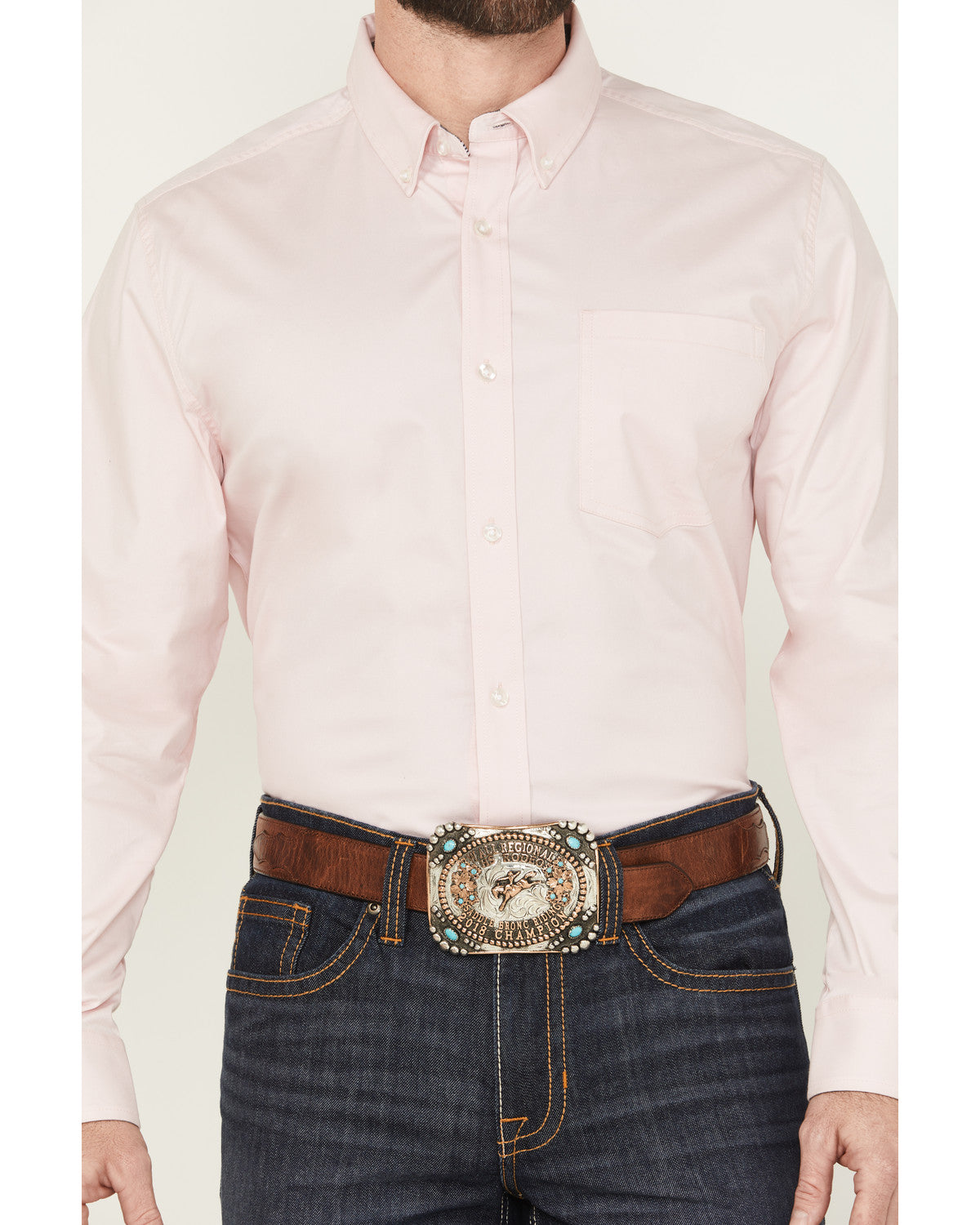 Cody James Men's Basic Twill Long Sleeve Button-Down Performance Weste