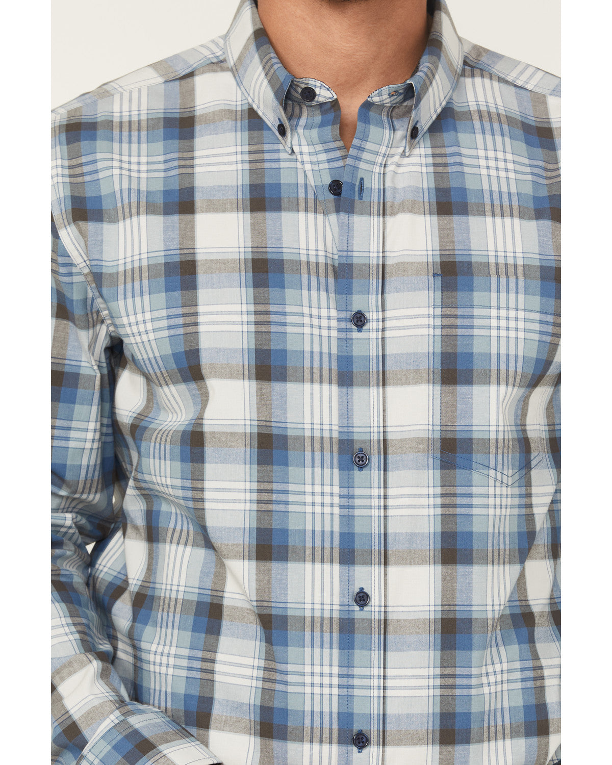 Cody James Men's Howdy Duty Plaid Print Long Sleeve Button-Down Wester