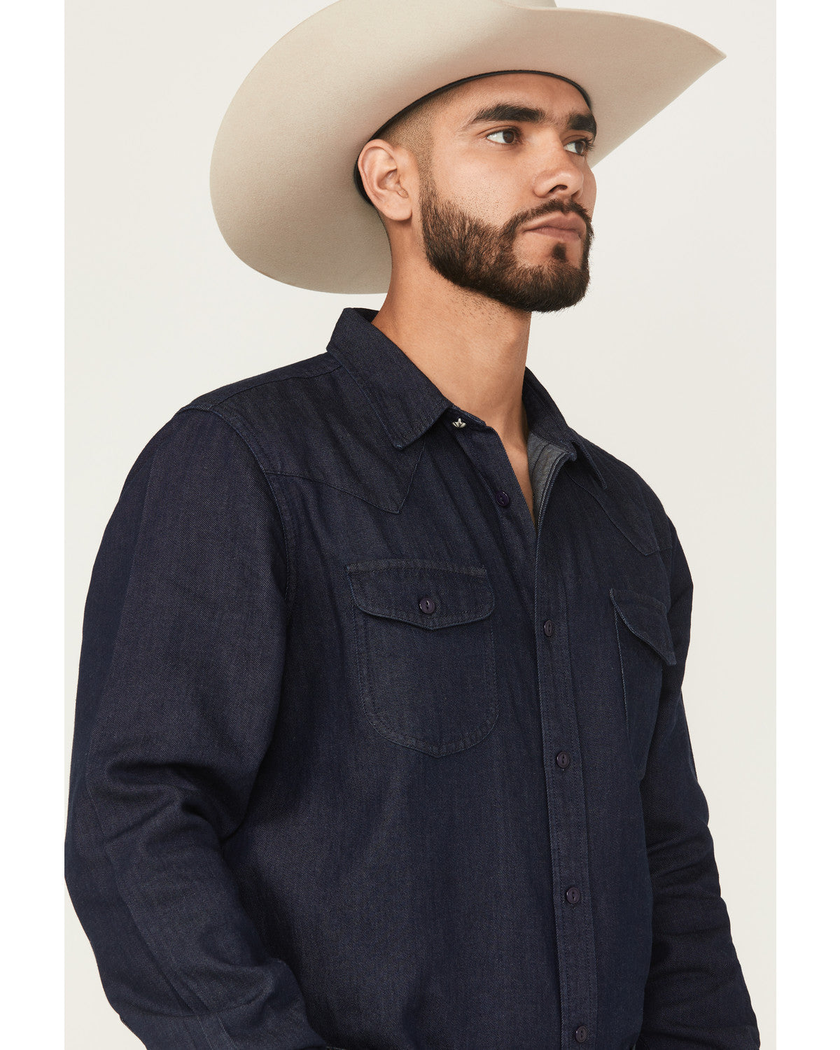Cody James Black 1978® Men's Mamba Dark Wash Denim Long Sleeve Button-