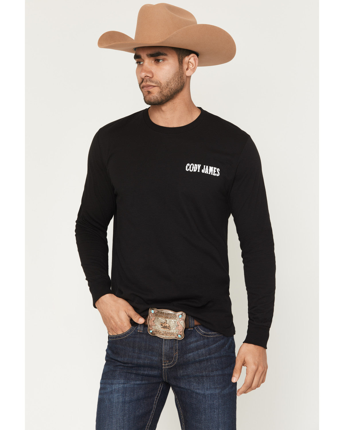 Cody James Men's Steerhead Long Sleeve Graphic T-Shirt