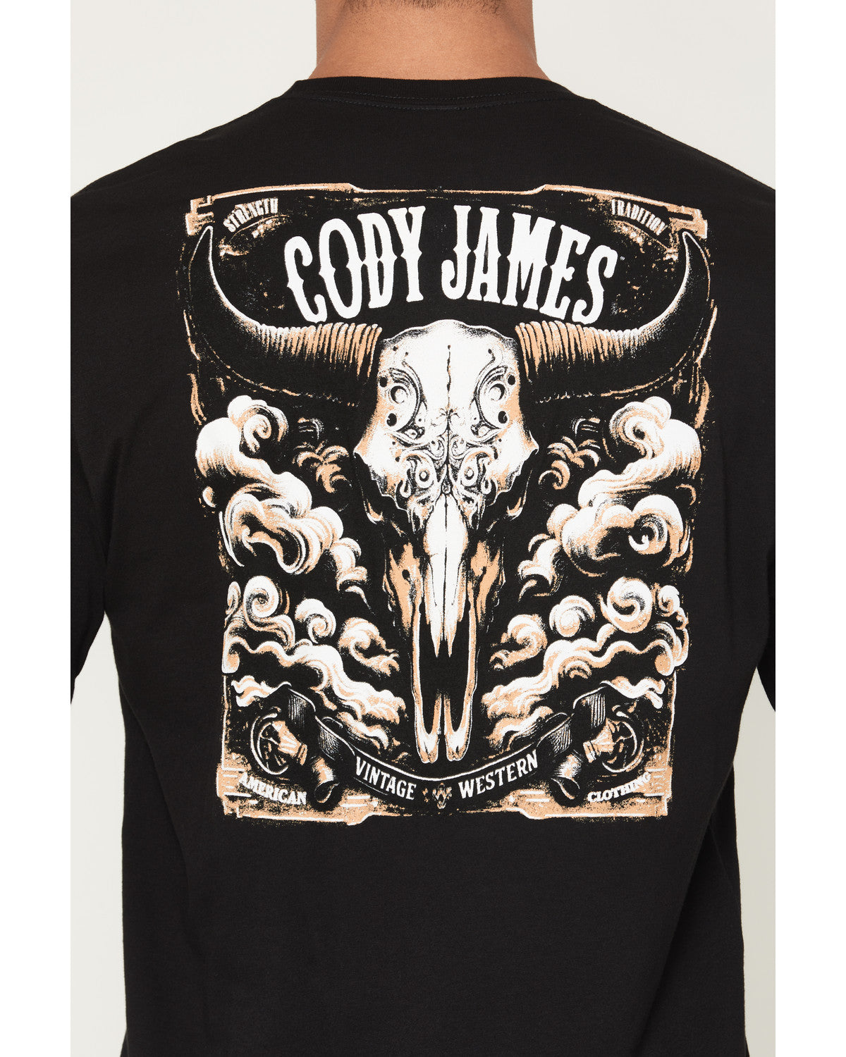 Cody James Men's Steerhead Long Sleeve Graphic T-Shirt