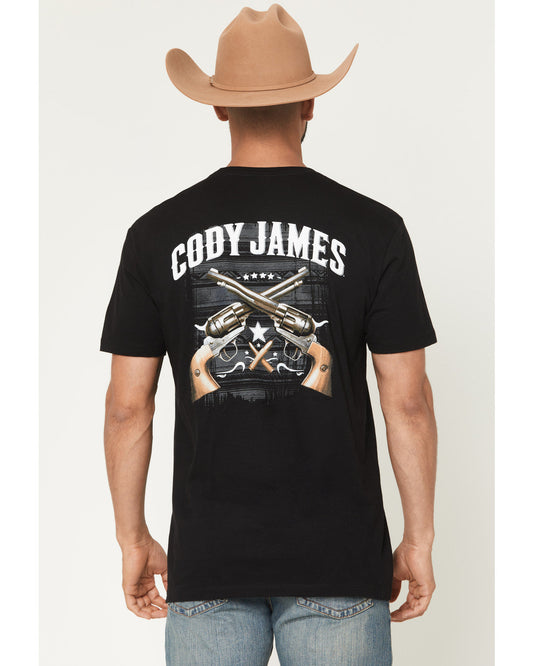 Cody James Men's Cross Guns Short Sleeve Graphic T-Shirt