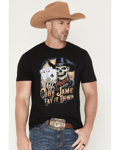 Cody James Men's Lay It Down Short Sleeve Graphic T-Shirt