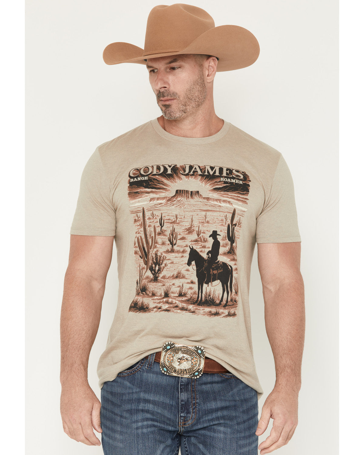 Cody James Men's Range Rider Short Sleeve Graphic T-Shirt