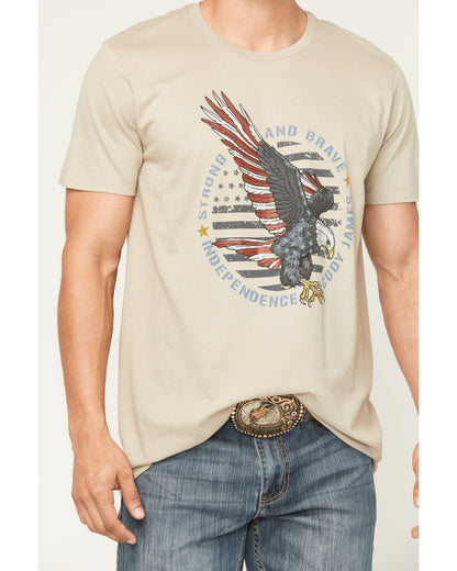 Cody James Men's Strong And Brave Short Sleeve Graphic T-Shirt