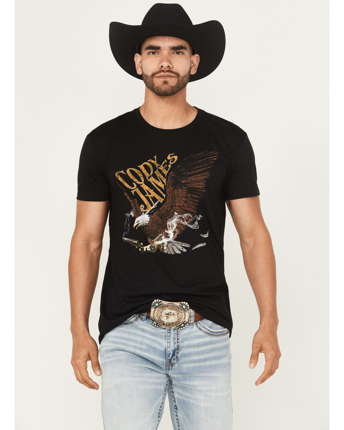Cody James Men's Guns Blazin Short Sleeve Graphic T-Shirt