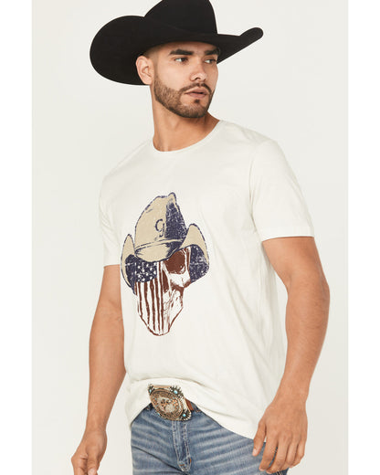 Cody James Men's Best Friend Americana Skull Short Sleeve Graphic T-Sh