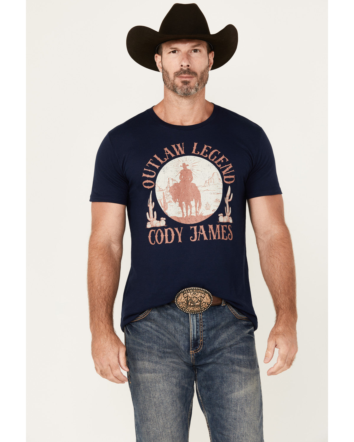 Cody James Men's Legendary Desert Cowboy Short Sleeve Graphic T-Shirt