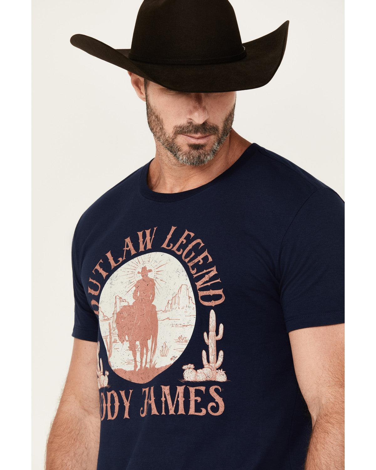 Cody James Men's Legendary Desert Cowboy Short Sleeve Graphic T-Shirt