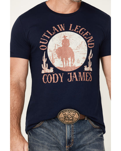 Cody James Men's Legendary Desert Cowboy Short Sleeve Graphic T-Shirt