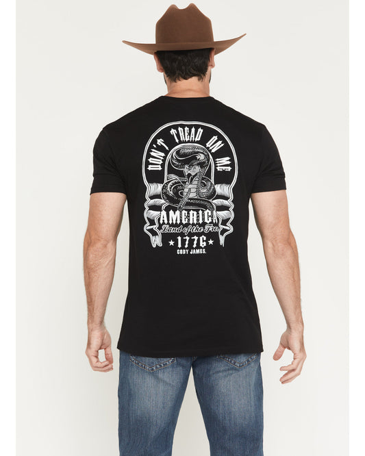 Cody James Men's Don't Tread On Me Short Sleeve Graphic T-Shirt