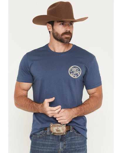 Cody James Men's Whiskey Barrel Logo Short Sleeve Graphic T-Shirt
