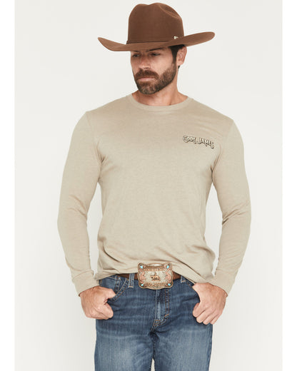 Cody James Men's Cowboy Sunset Long Sleeve Graphic T-Shirt