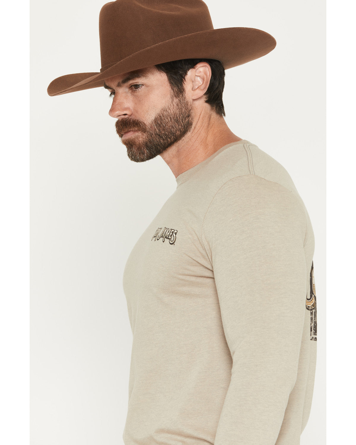 Cody James Men's Cowboy Sunset Long Sleeve Graphic T-Shirt