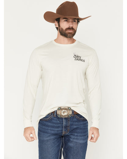 Cody James Men's Smoke Skeleton Long Sleeve Graphic T-Shirt